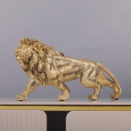 Escultura Decorativa León Estatua para Mesa