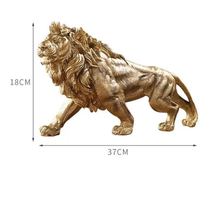 Escultura Decorativa León Estatua para Mesa