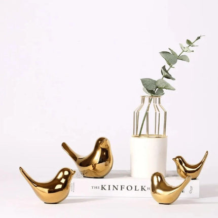 Escultura Decorativa para sala Estatuilla Pájaro Cerámica