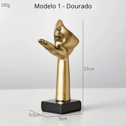 Escultura Decorativa Rostro de Personaje