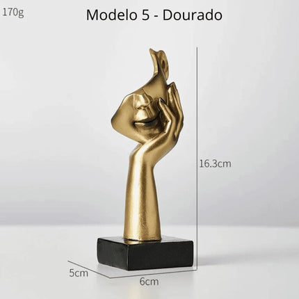 Escultura Decorativa Rostro de Personaje