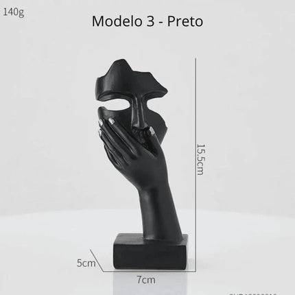 Escultura Decorativa Rostro de Personaje