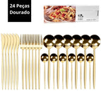 24 piezas Dorado