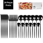 24 piezas Negro