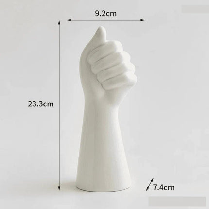 Vaso decorativo para sala de cerámica para mesa mano